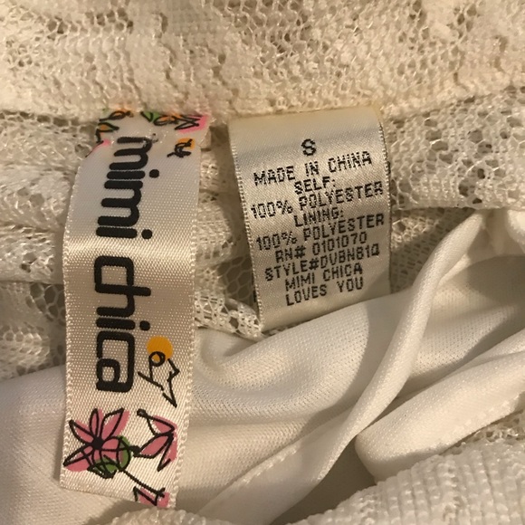 Nordstrom Mimi Chica white lace collared dress - Picture 6 of 6